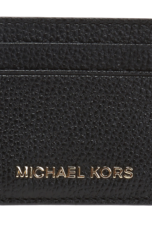 Black MONEY PIECES card case with logo Michael Michael Kors Vitkac Canada